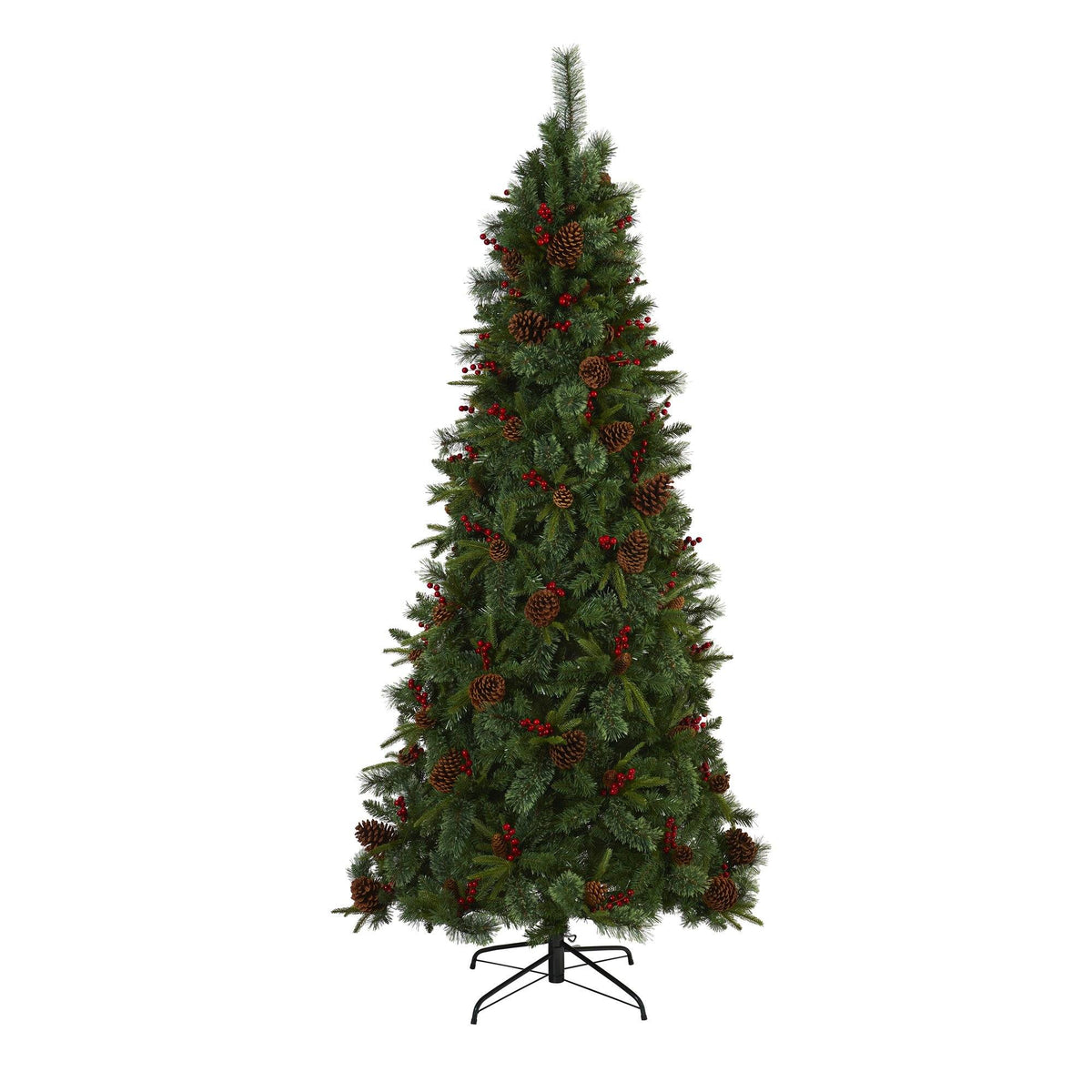 a christmas tree with ornaments
