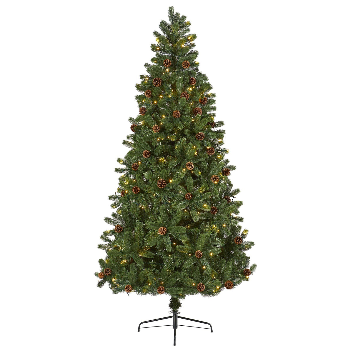 a christmas tree with lights