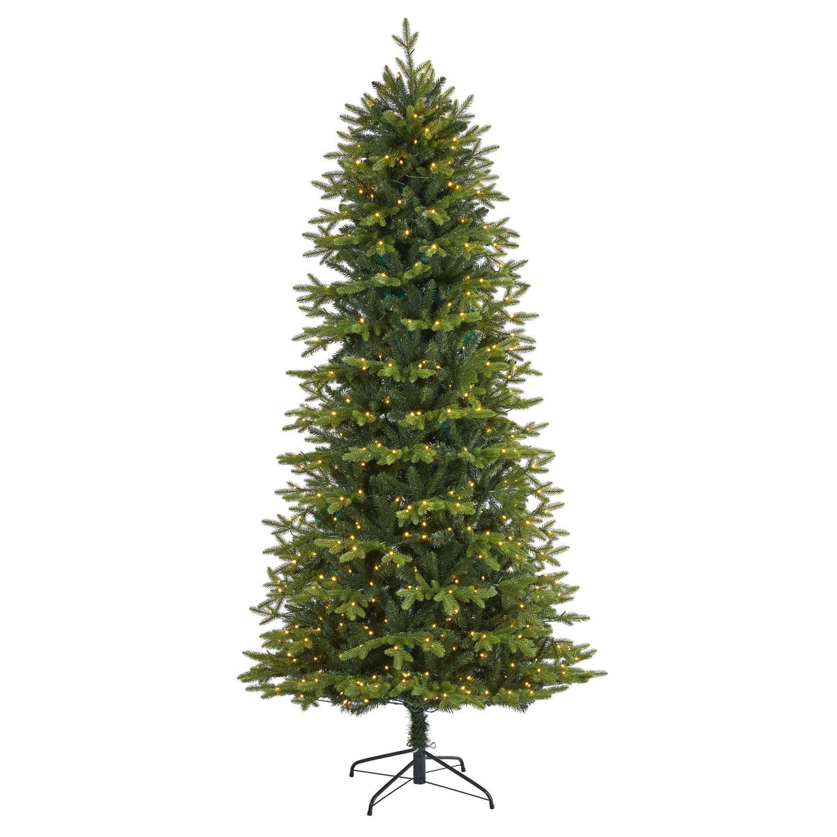 a christmas tree with lights