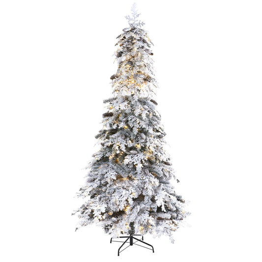 a christmas tree with lights