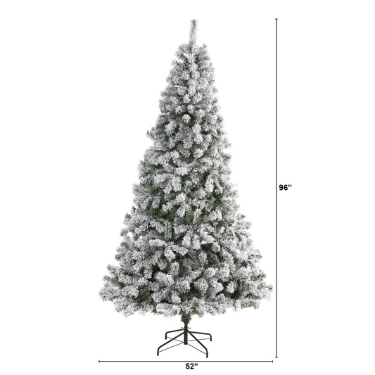 a christmas tree with snow on it