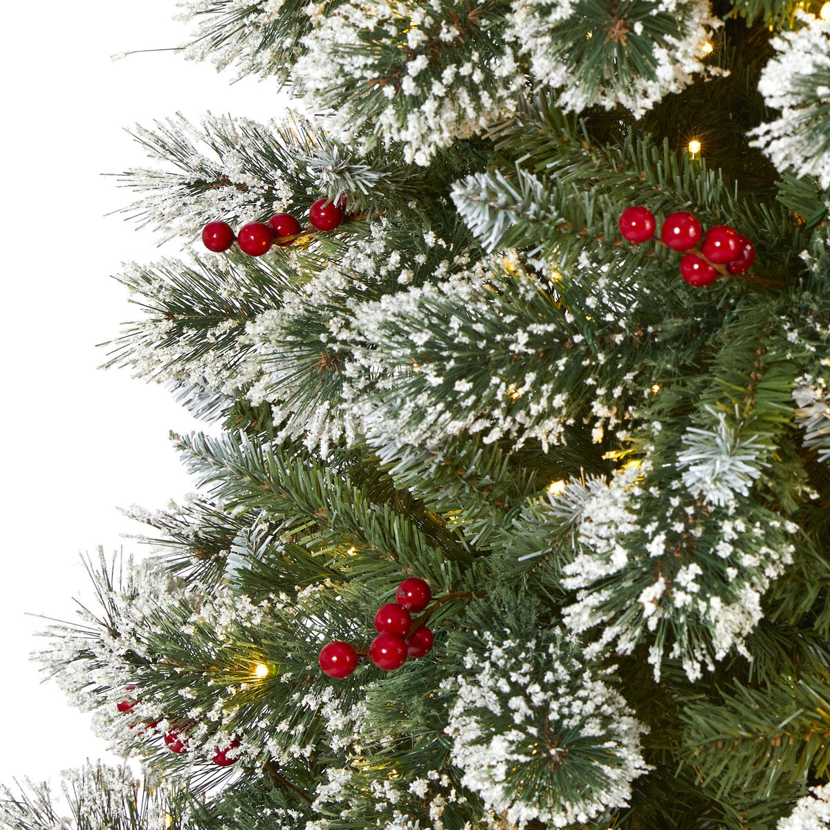 a close up of a christmas tree