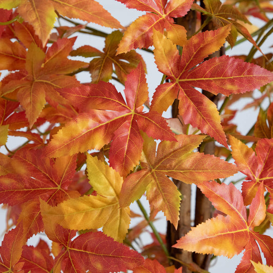 8' Autumn Deluxe Maple Artificial Fall Tree