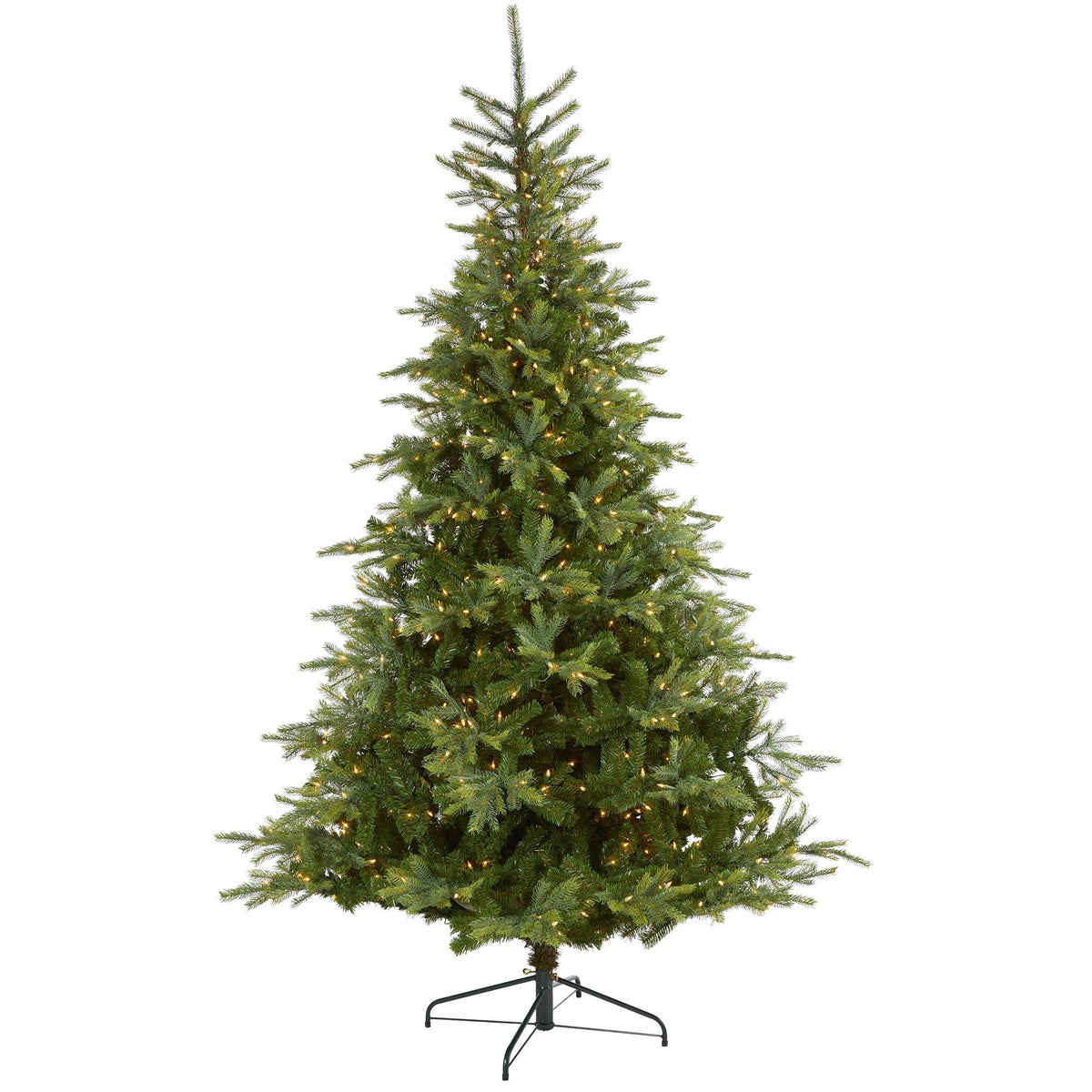 a christmas tree with lights