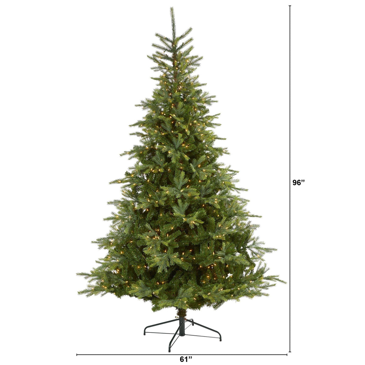 a christmas tree with lights