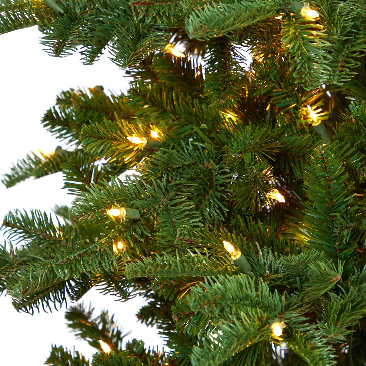 a close up of a christmas tree