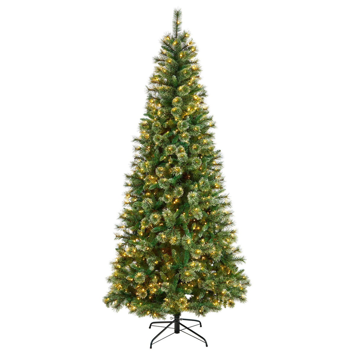 a christmas tree with lights