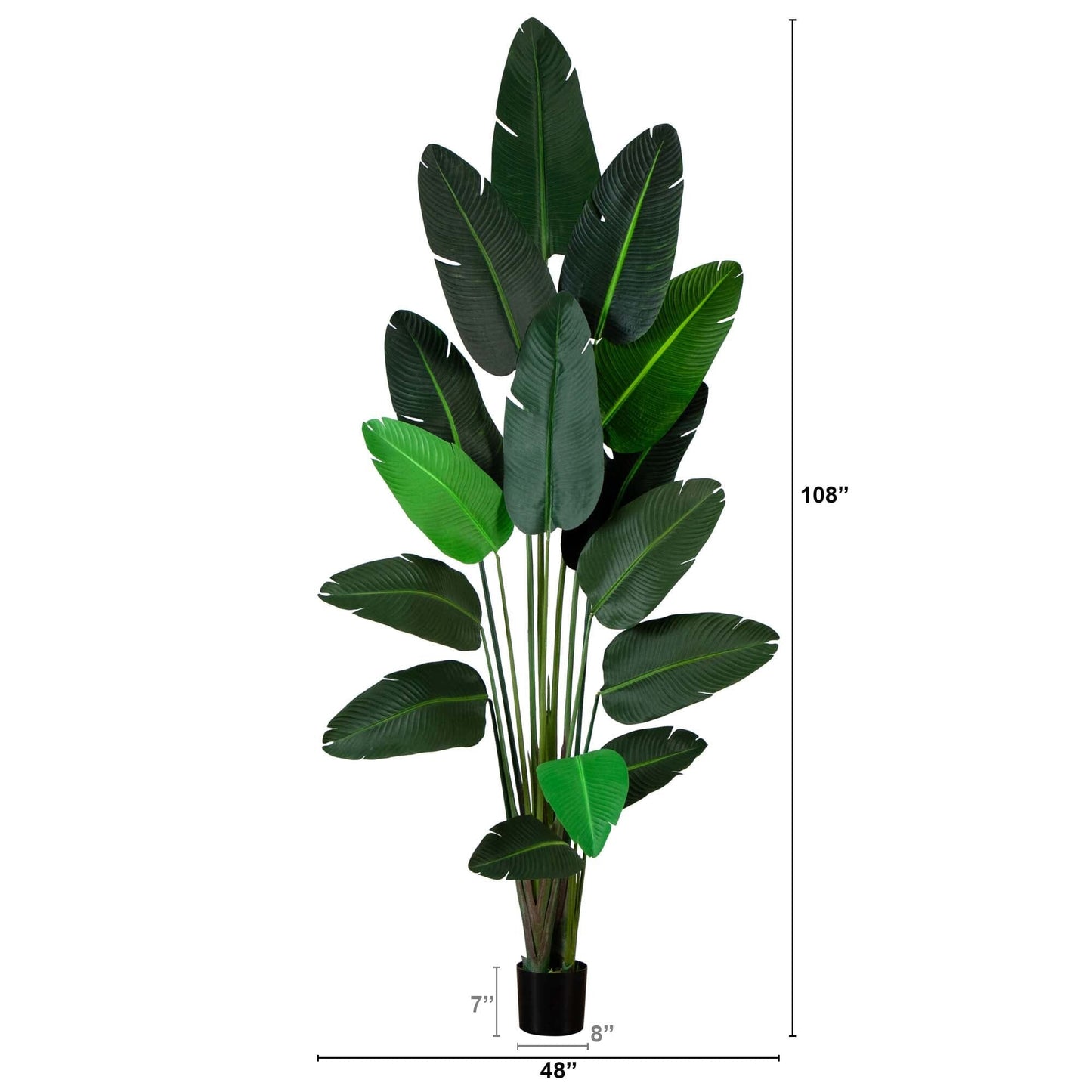 9’ Artificial Traveler's Palm Tree