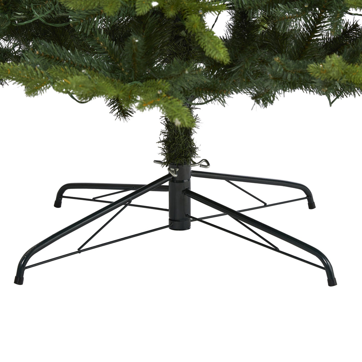 a christmas tree base with a white background