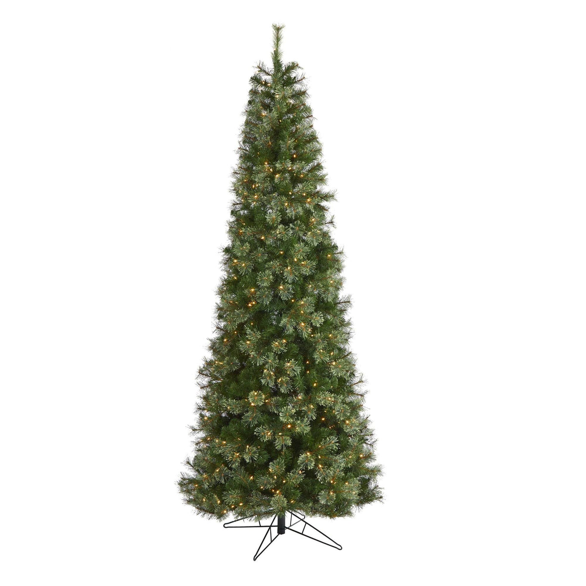a christmas tree with lights