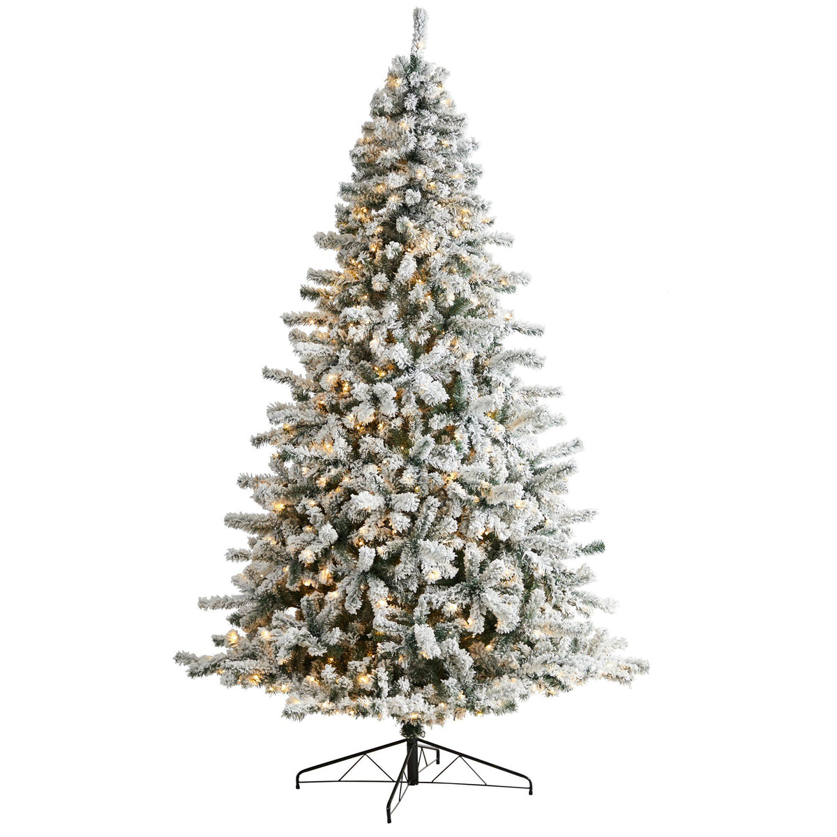 a christmas tree with lights