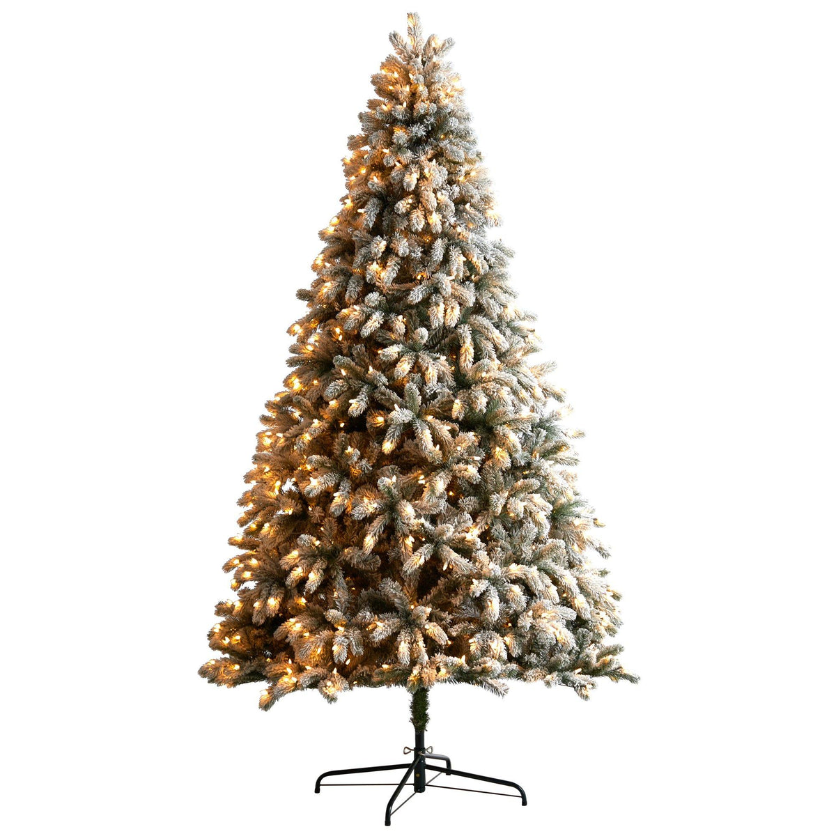 a christmas tree with lights