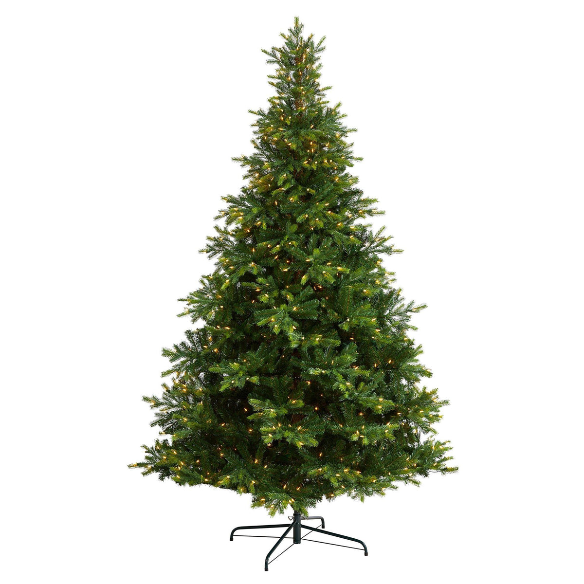 a christmas tree with lights