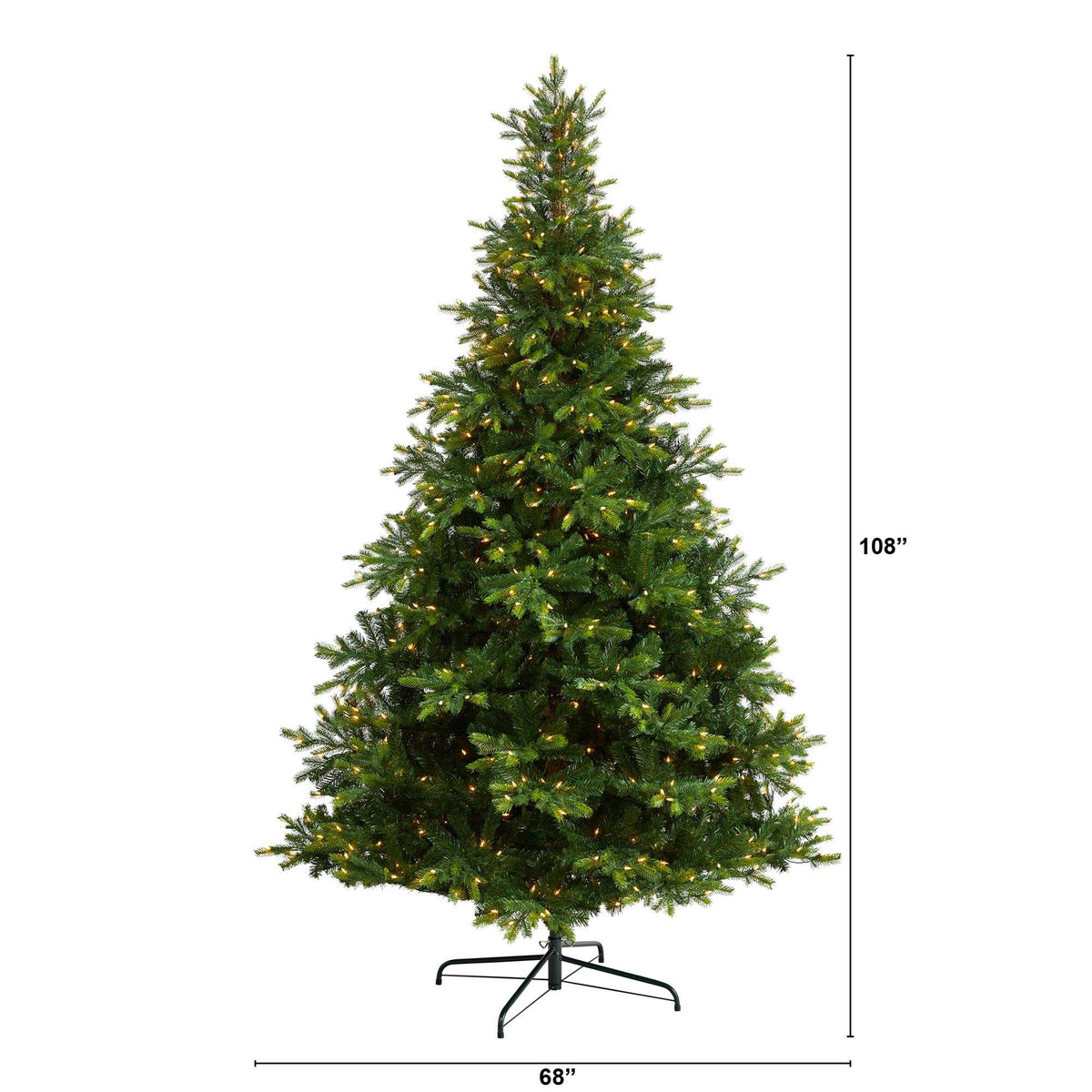 a christmas tree with lights