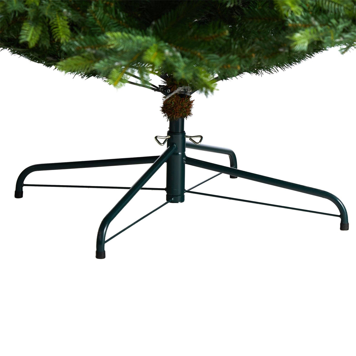 a christmas tree base with a green base