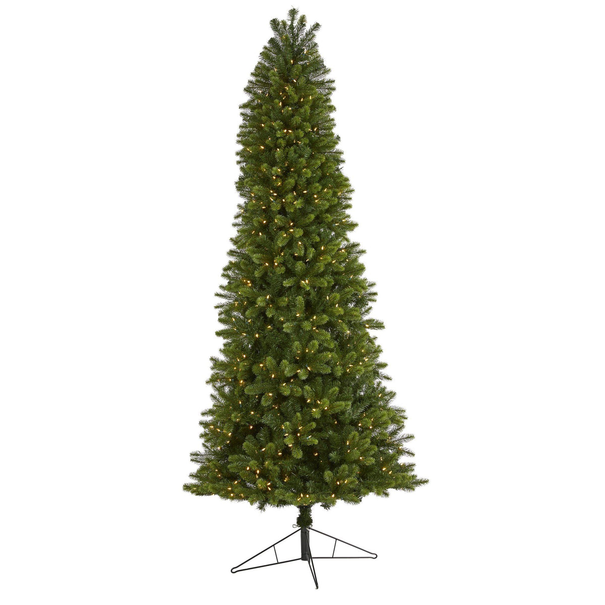 a christmas tree with lights