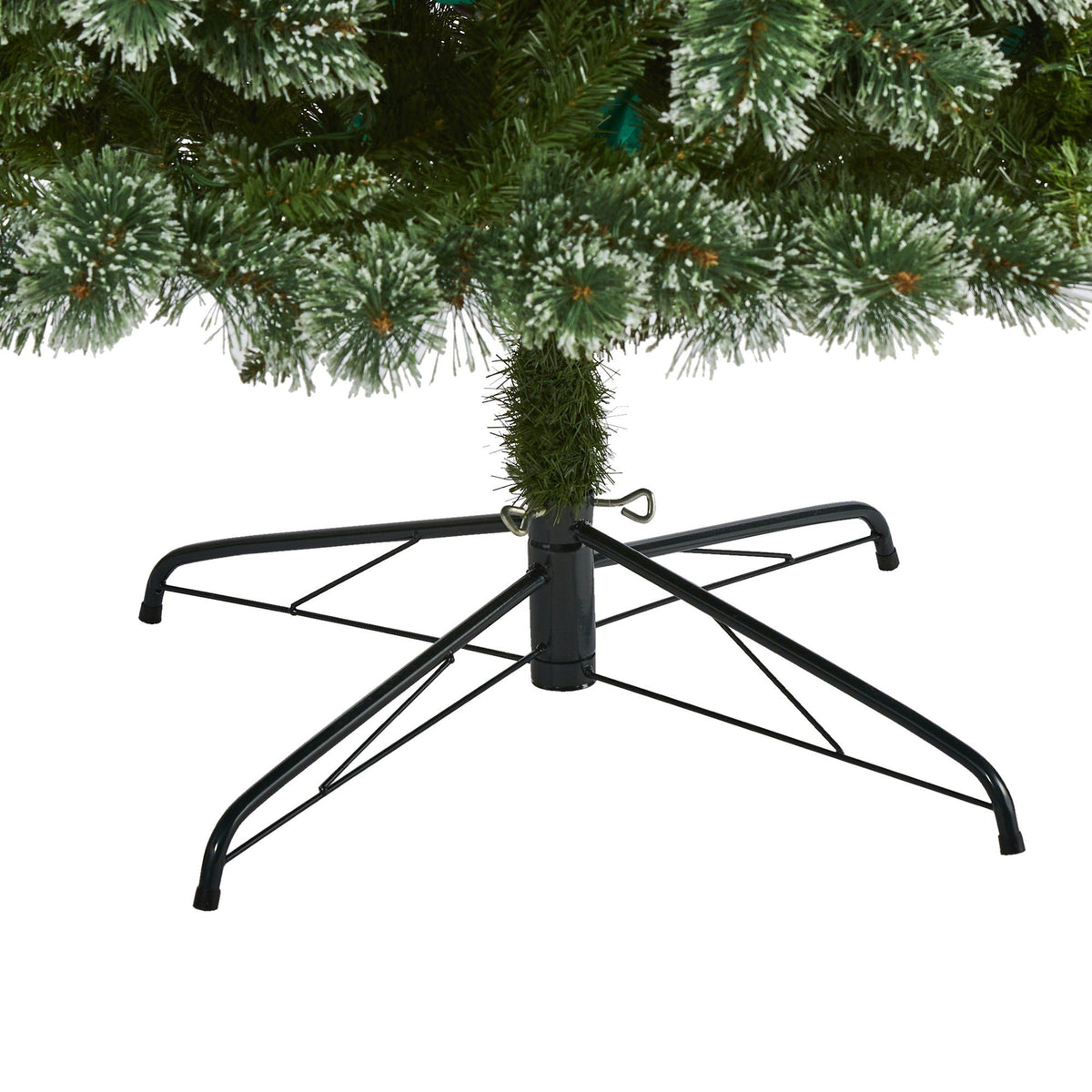 a christmas tree base with a white background