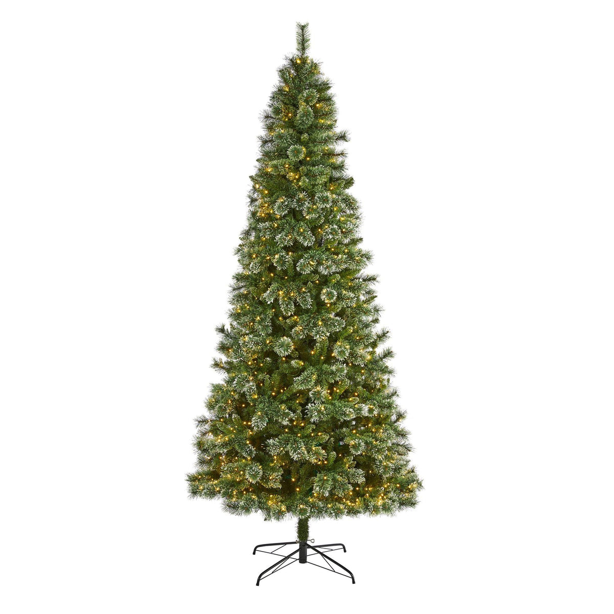 a christmas tree with lights