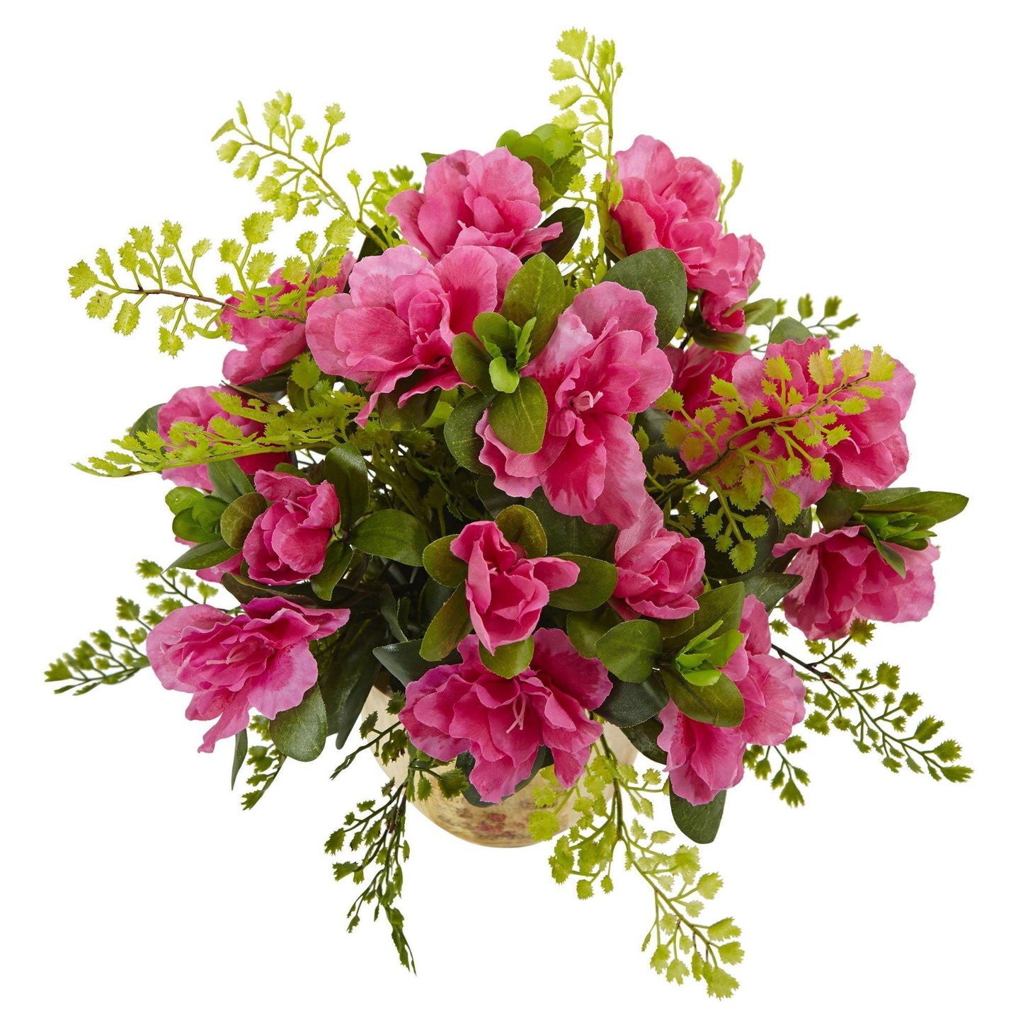 Azalea and Maiden Hair with Planter