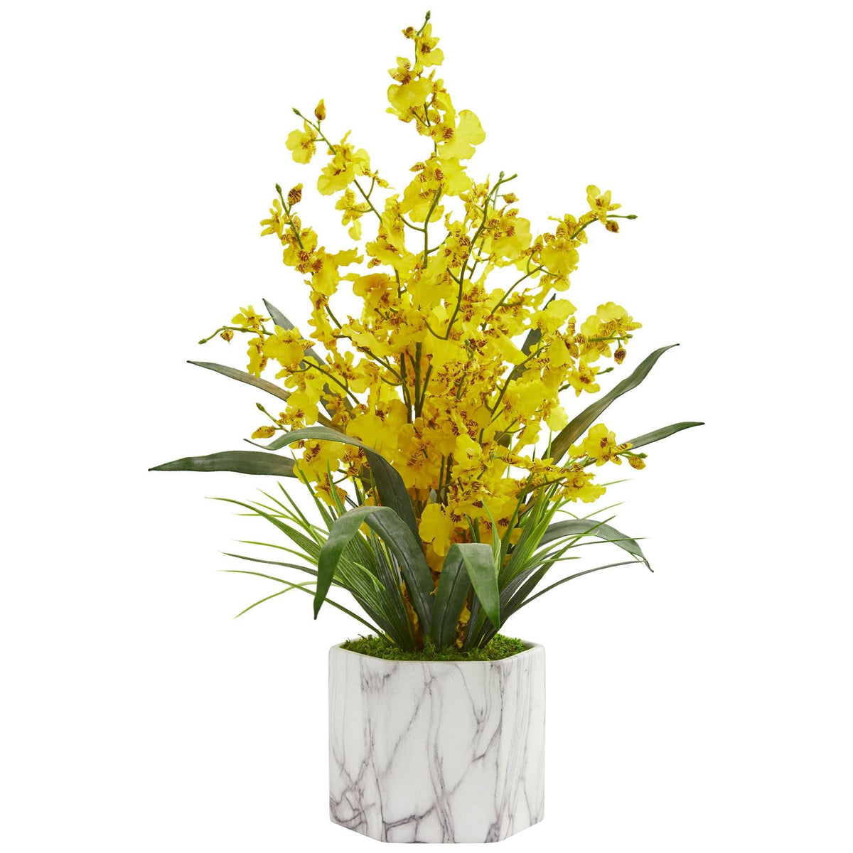 a yellow flowers in a pot