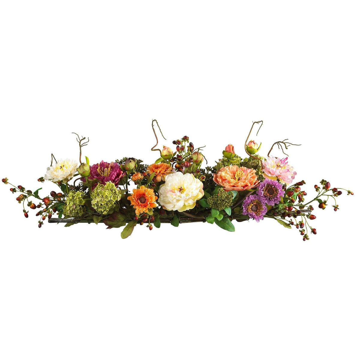 a group of flowers in a white background