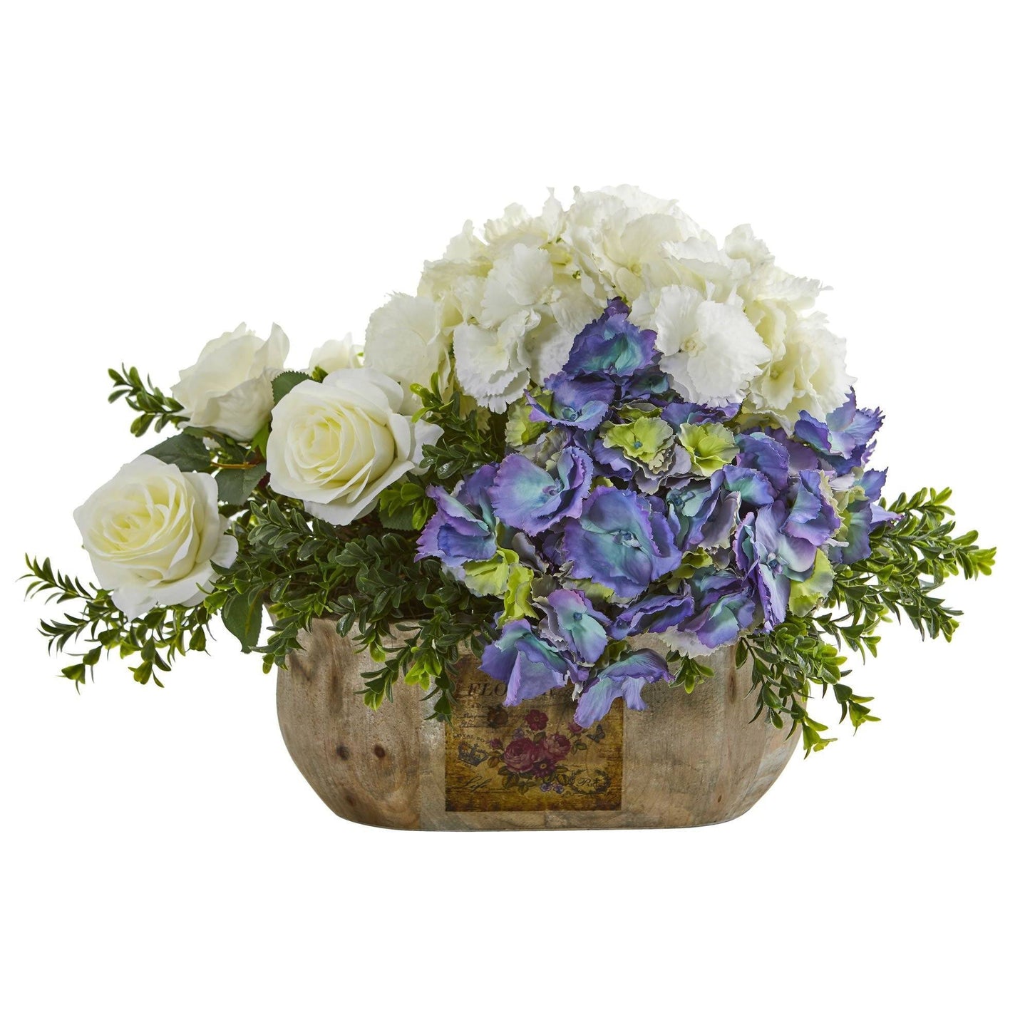 Rose and Hydrangea Artificial Arrangement