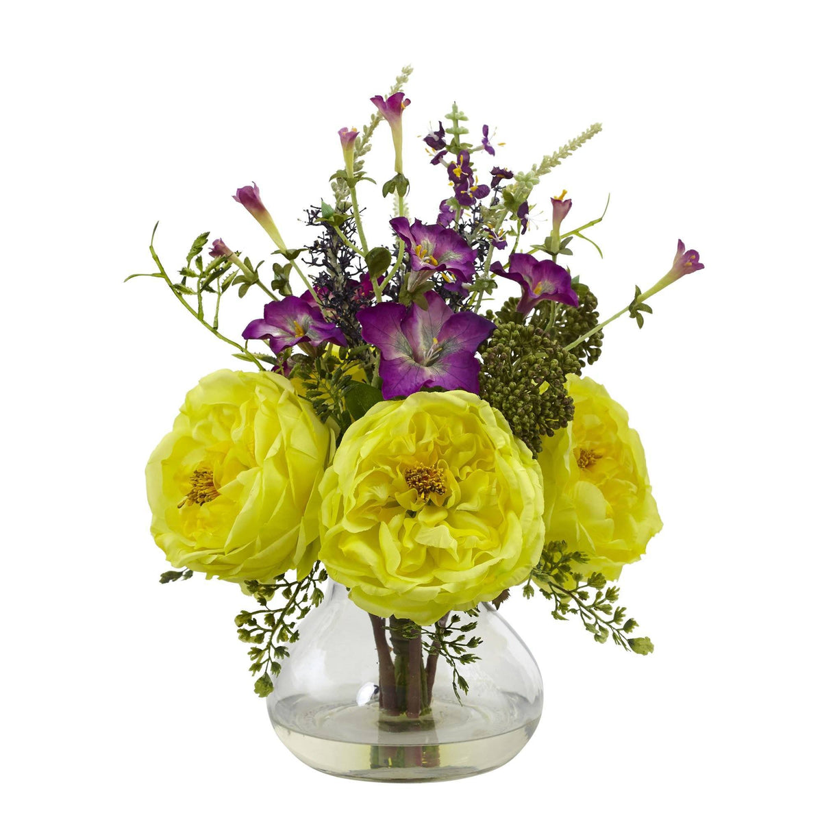 a vase with flowers in it