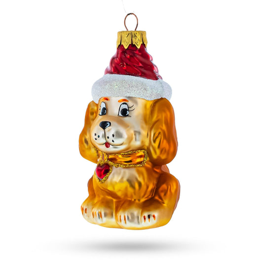 a christmas ornament with a dog
