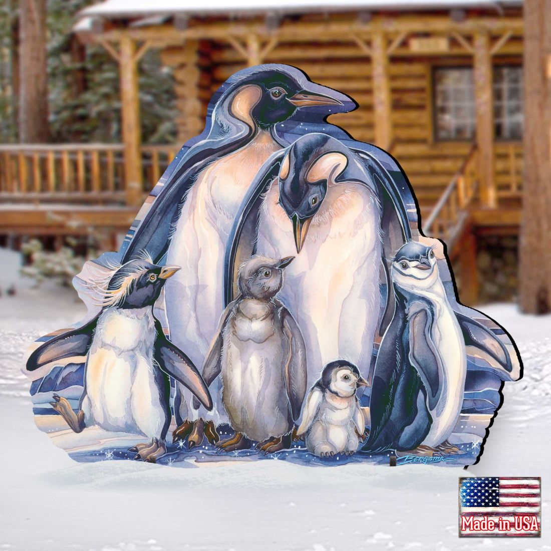 Sno Buddy Like You Wildlife Outdoor Decor by J. Bergsma - Wildlife Holiday Decor - 8591659F-JB