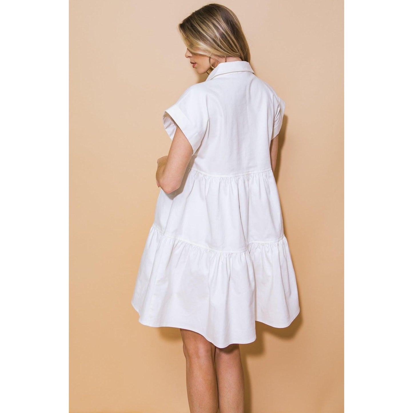 TIMELESS BEAUTY TWILL MINI DRESS
