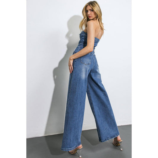 SKY FULL OF STARS DENIM JUMPSUIT