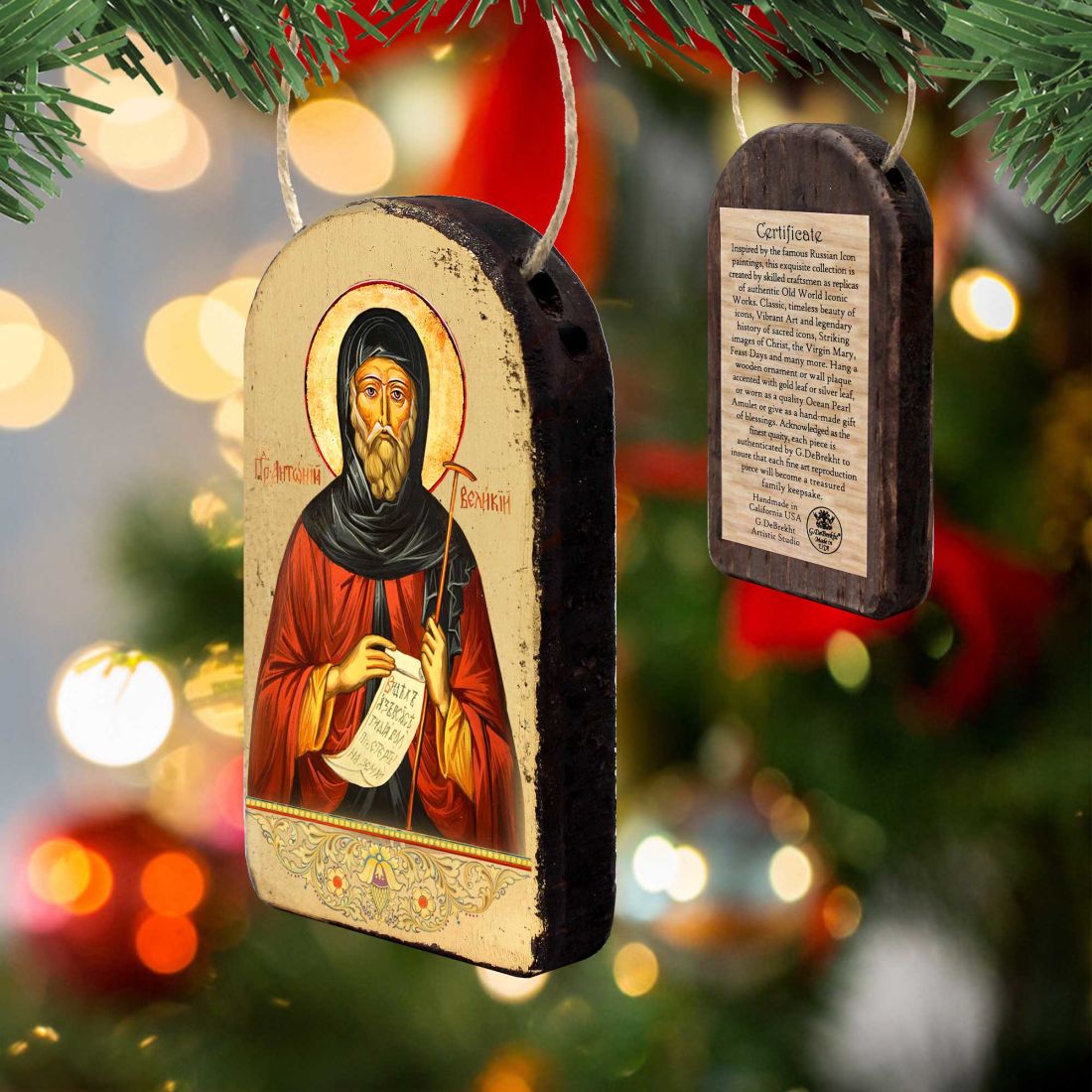 Saint Antoni Religious Christian Sacred Icon Ornament - Inspirational Icon Decor - 87062