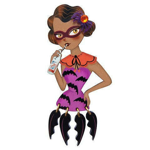 Bat Girl Brooch by Laliblue