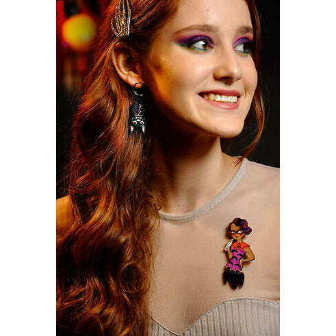 Bat Girl Brooch by Laliblue