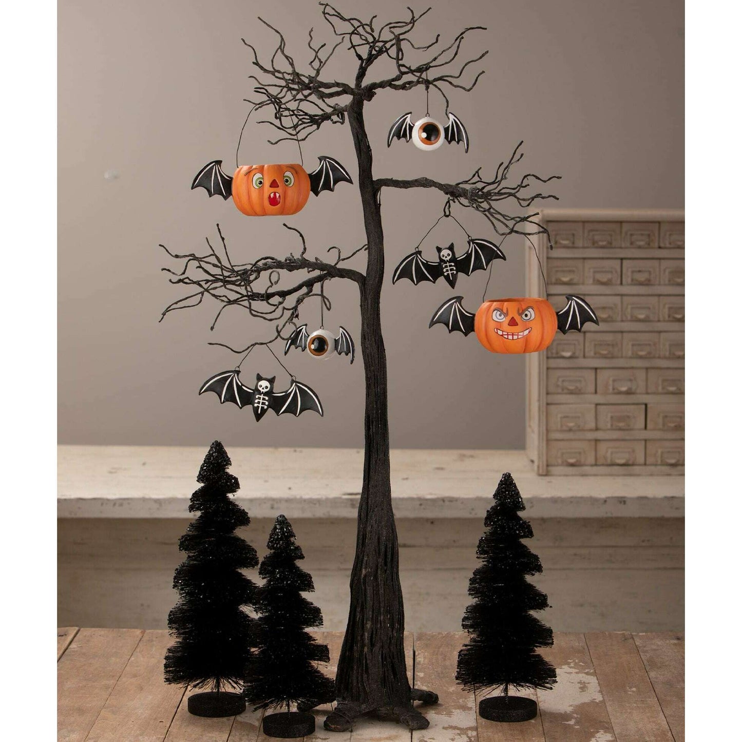 Batty Skeleton Ornament | Halloween Decor | Bethany Lowe