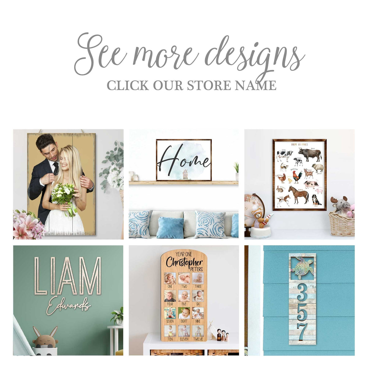 Handcrafted Floral Basket Address Sign – Custom House Number & Street Name Plaque – Horizontal Address Plaque for Porch or Entryway MA989832-2