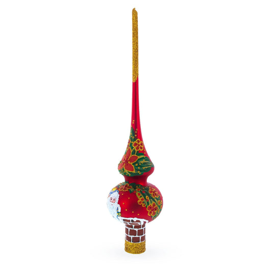 a red and gold christmas ornament