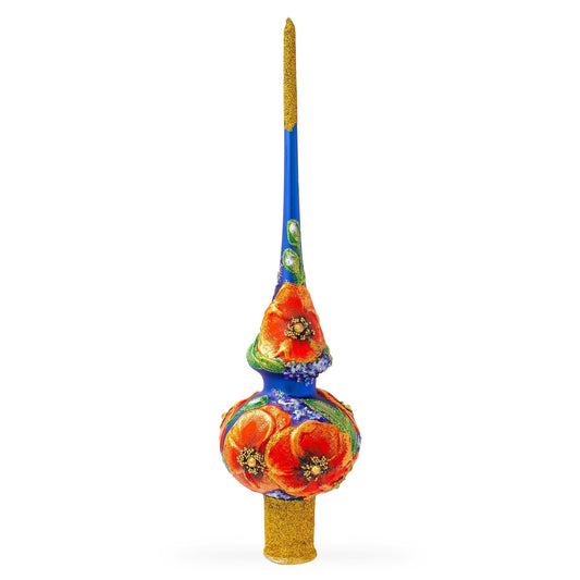 a colorful decorated christmas tree topper