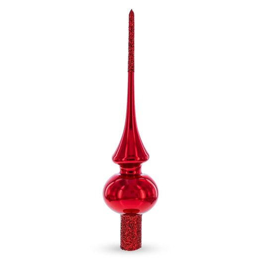 a red shiny christmas ornament