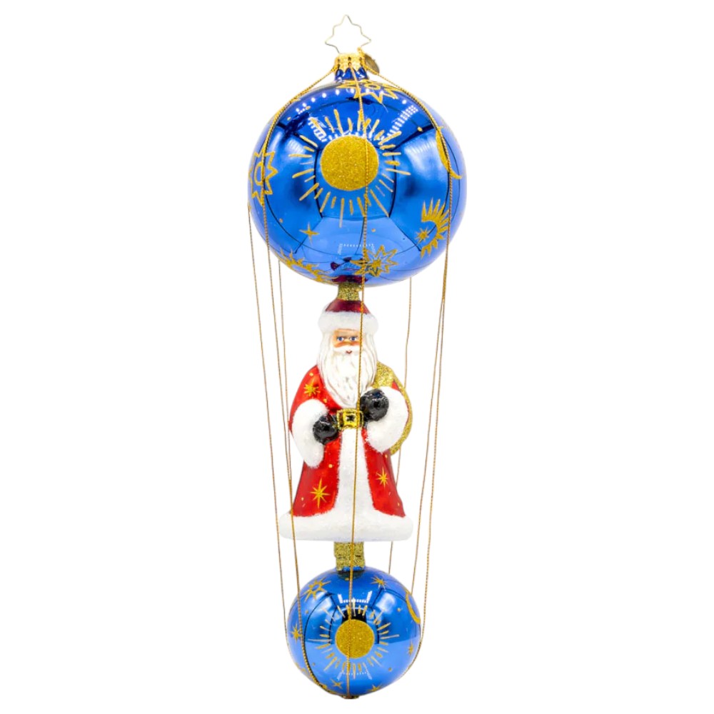 a santa claus hot air balloon
