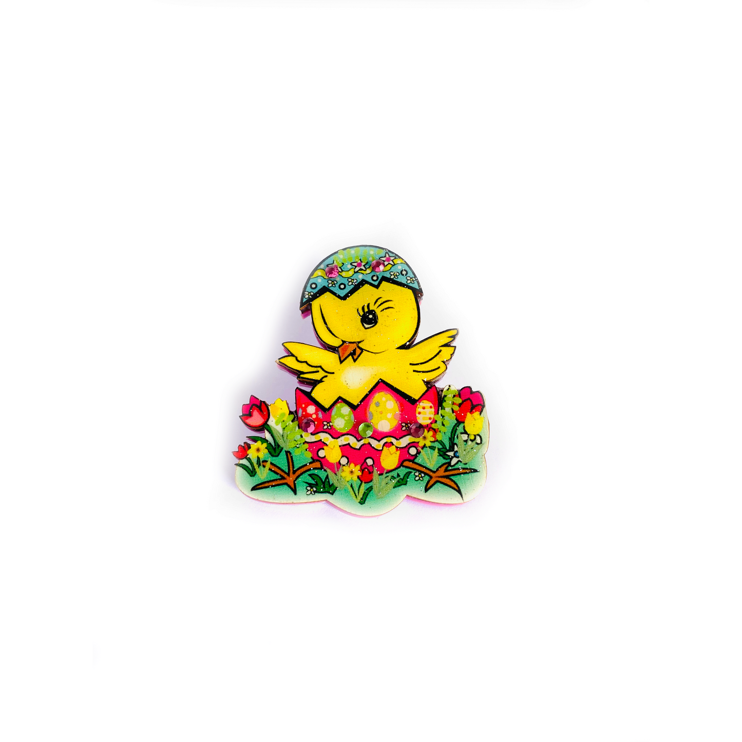 Benny the Easter Chick Brooch by Rosie Rose Parker