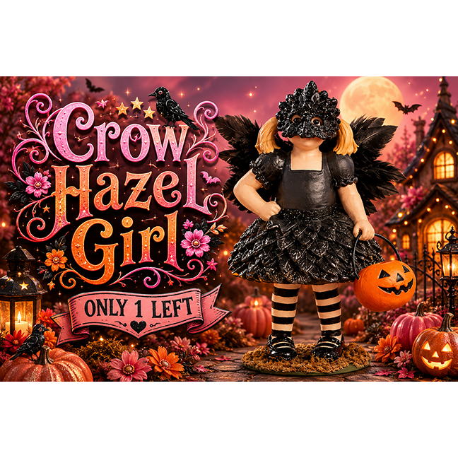 Crow Hazel Girl by Bethany Lowe Designs