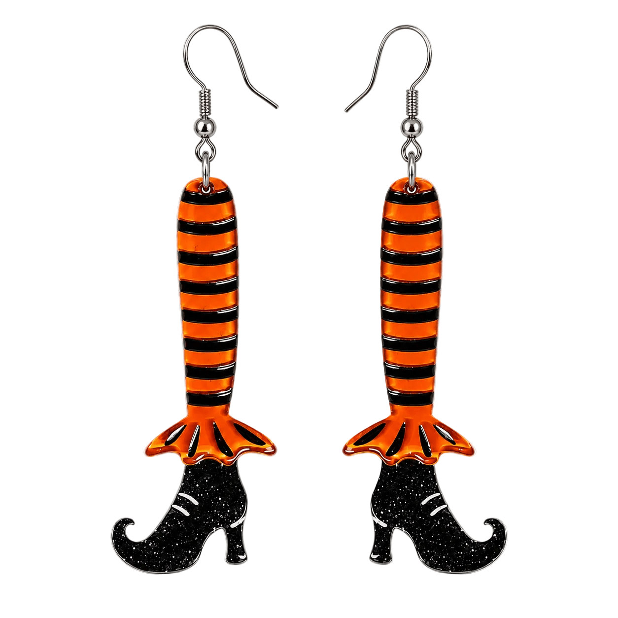 Bewitching Booties Orange Earrings by Lipstick & Chrome
