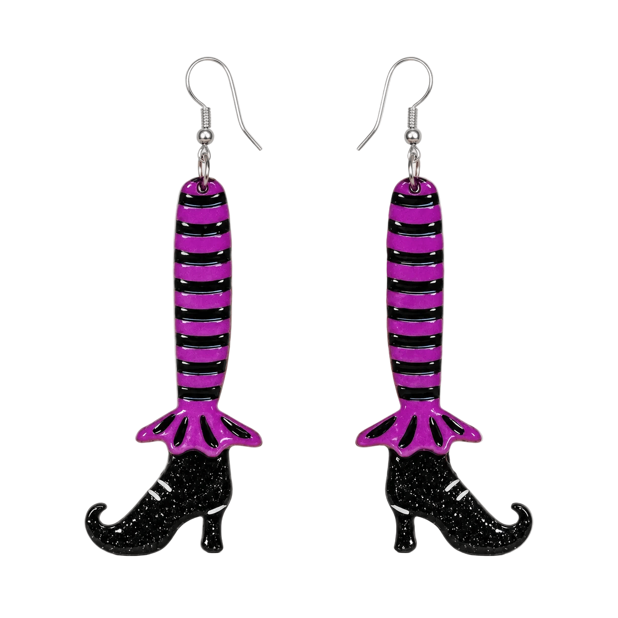 Bewitching Booties Purple Earrings by Lipstick & Chrome