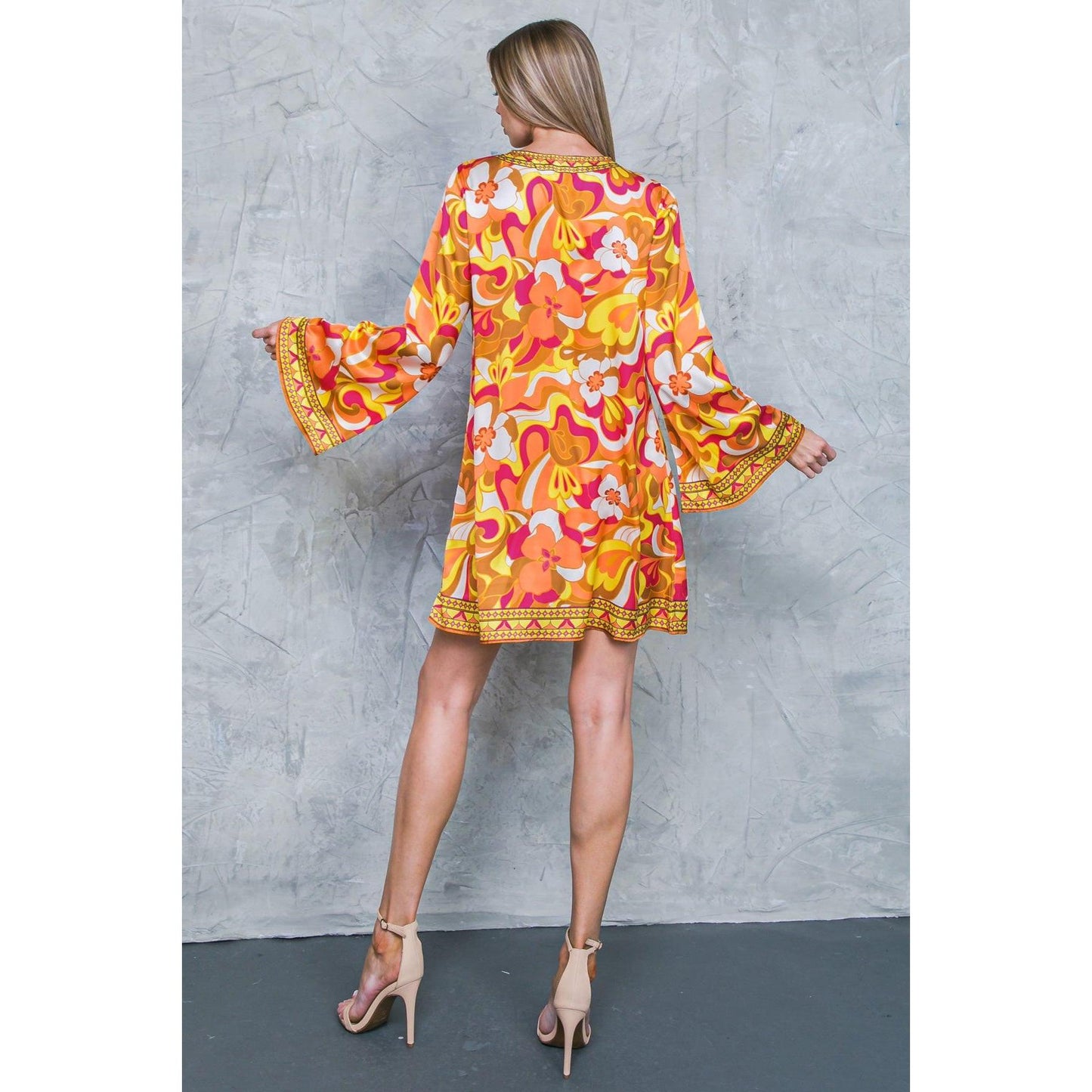 CAUGHT FEELINGS WOVEN MINI DRESS