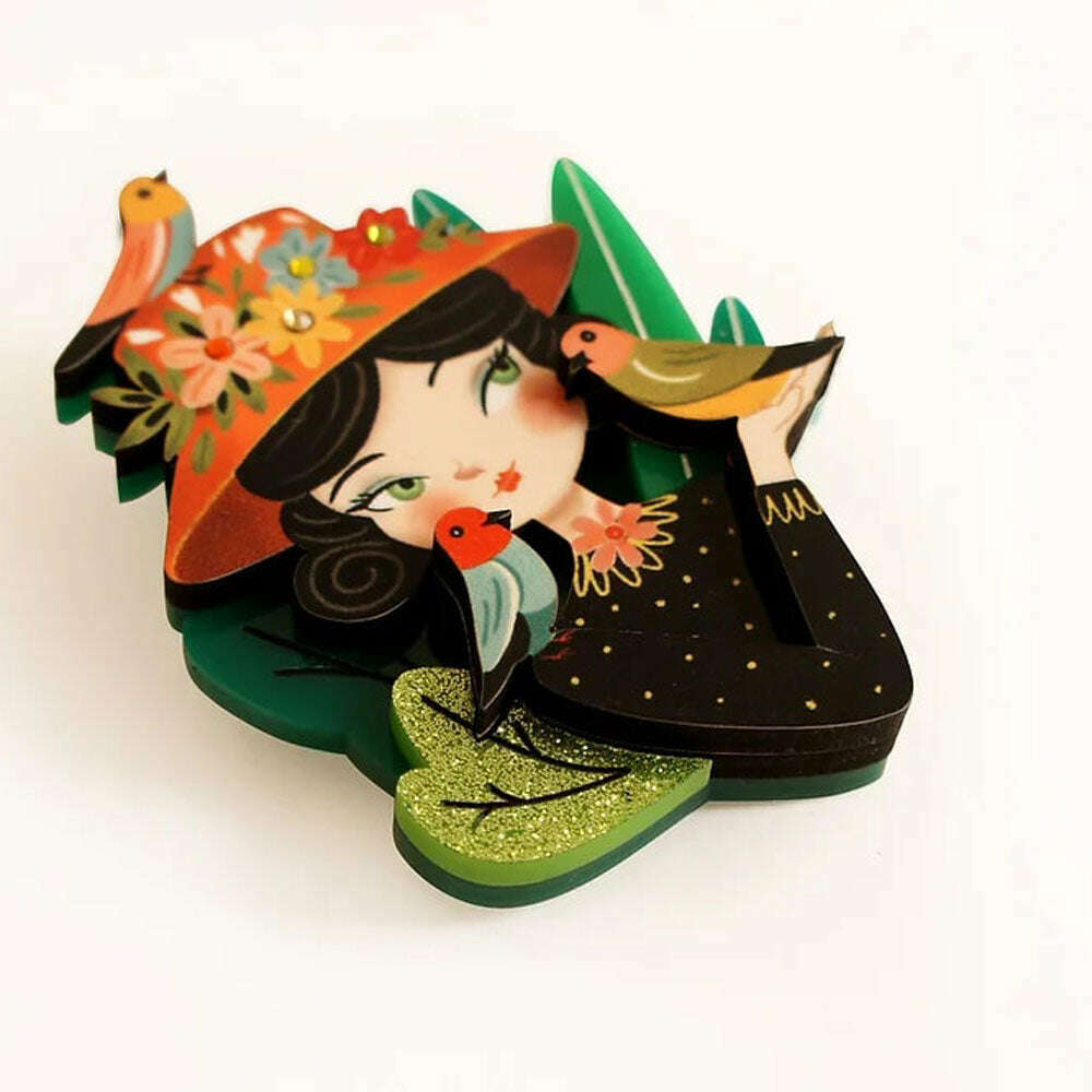 Bird Lover Brooch by Laliblue
