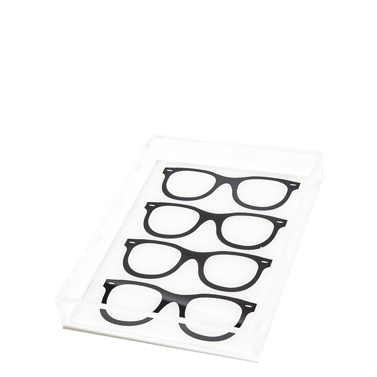 Black Acrylic Glasses Tray