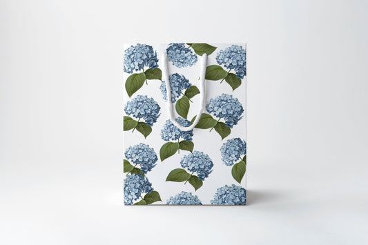 Blue Hydrangea Gift Bag | Luxury Gift Bag by JOSIL Paperie