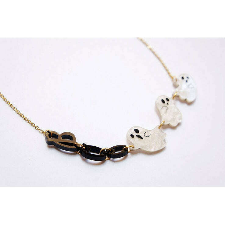 Boo Ghosts Necklace by Laliblue