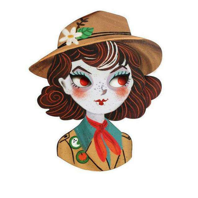 Boo Scout Brooch by Laliblue